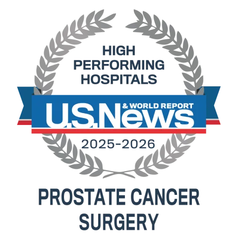 US News 2025-2026 High Performing Prostate Cancer Surgery